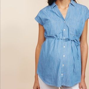 Motherhood Maternity size XS chambray top